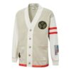 Mix Badge Lang Cardigan &laquo;Beige&raquo;