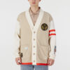 Mix Badge Lang Cardigan &laquo;Beige&raquo;