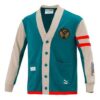 Mix Badge Lang Cardigan &laquo;Grønn&raquo;