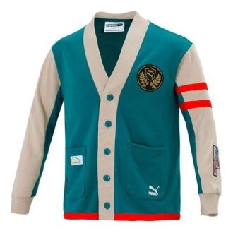 Mix Badge Lang Cardigan &laquo;Grønn&raquo;