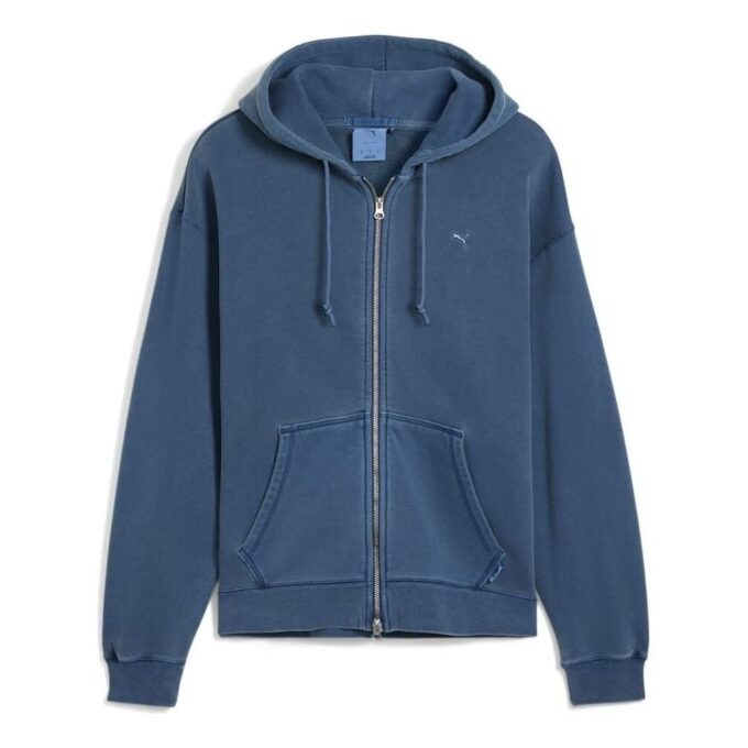 MMQ hettegenser med glidelås &laquo;Dark Indigo&raquo;