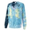 MMQ Tie Dye Crew Neck Genser &laquo;Blå&raquo;