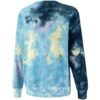MMQ Tie Dye Crew Neck Genser &laquo;Blå&raquo;