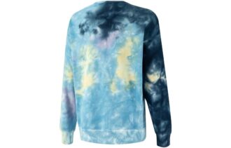 MMQ Tie Dye Crew Neck Genser &laquo;Blå&raquo;