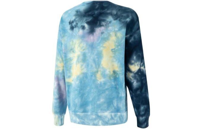 MMQ Tie Dye Crew Neck Genser &laquo;Blå&raquo;
