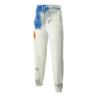 MMQ Tie Dye-joggebukse &laquo;Hvit&raquo;