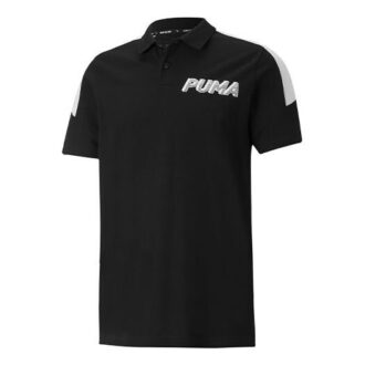 Modern Sports Logo Polo T-skjorte «Svart»
