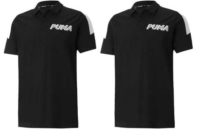 Modern Sports Logo Polo T-skjorte «Svart»
