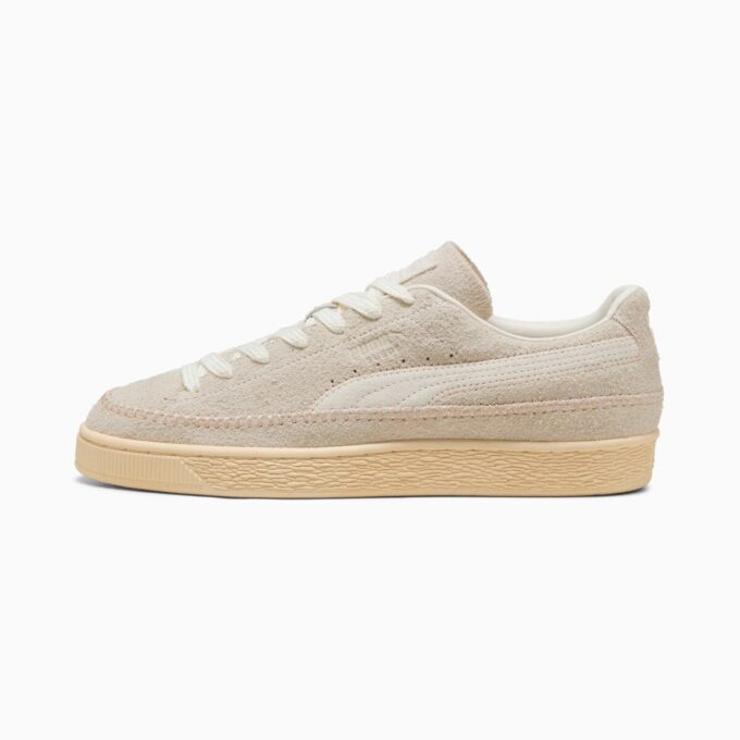Mokkasin-sneakers i semsket skinn