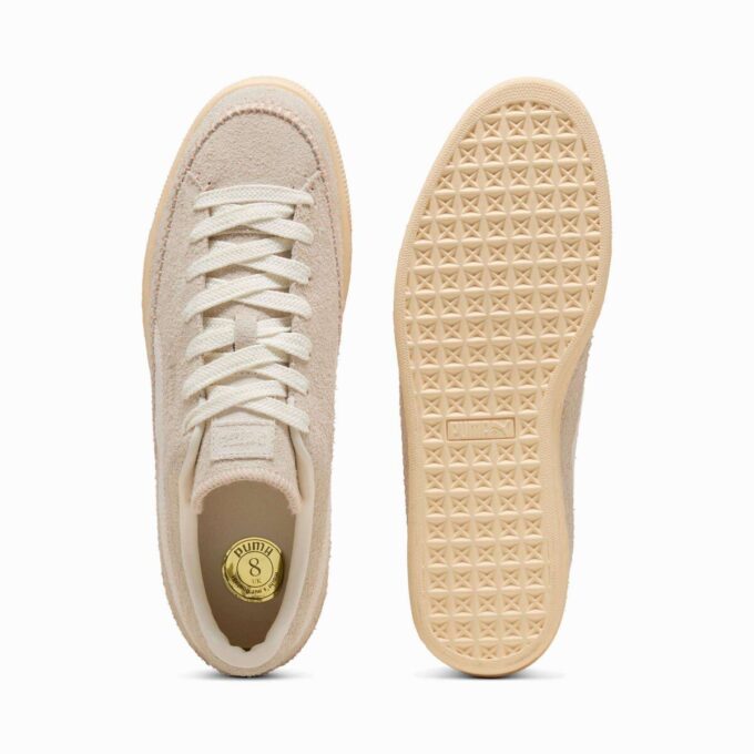 Mokkasin-sneakers i semsket skinn