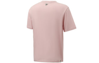 Morsom logotrykk Sport Rund hals Kortermet Rosa Rød