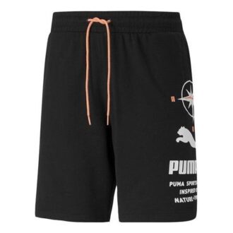 Nature Camp Graphic Shorts «Svart»