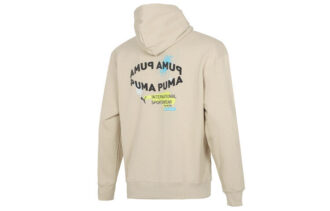 Oversized Trend Graphic Logo Hettegenser «Beige»
