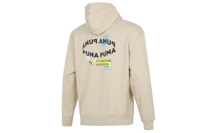 Oversized Trend Graphic Logo Hettegenser «Beige»