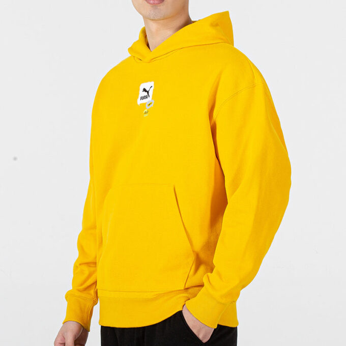 Oversized Trend Graphic Logo Hettegenser «Gul»