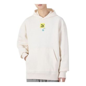 Oversized Trend Graphic Logo Hettegenser «Hvit»