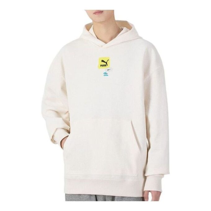 Oversized Trend Graphic Logo Hettegenser «Hvit»