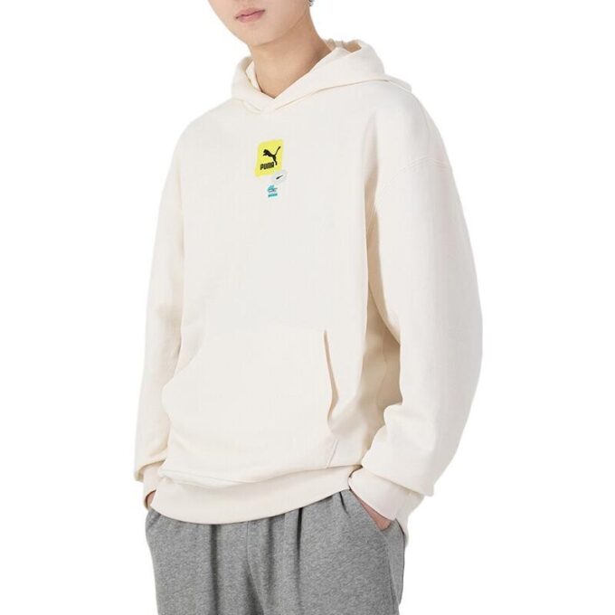 Oversized Trend Graphic Logo Hettegenser «Hvit»