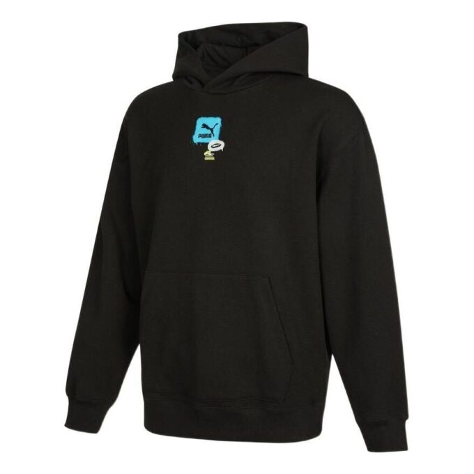 Oversized Trend Graphic Logo Hettegenser «Svart»