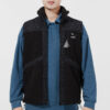 Paisley-vevd sherpavest &laquo;Svart&raquo;