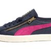 PHANTACi PUMA Semsket skinn &laquo;Marineblå Fuchsia&raquo;