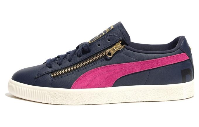 PHANTACi PUMA Semsket skinn &laquo;Marineblå Fuchsia&raquo;