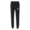 Pinstripe Casual Fleece Lined Long Pants Svart