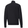 Pinstripe Track Top Stripe Fleece Lined Stand Collar Glidelåsjakke Svart