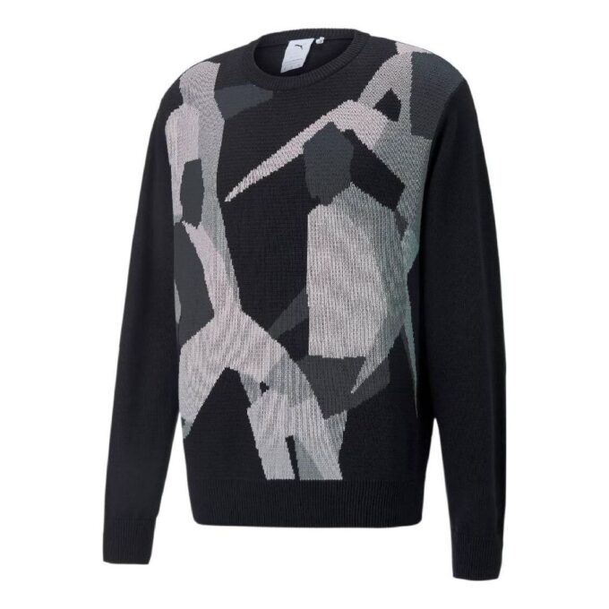 Players Lounge Strikket Crew Neck &laquo;Svart&raquo;