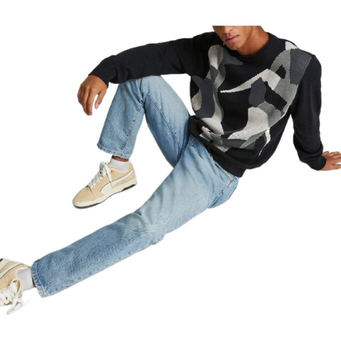 Players Lounge Strikket Crew Neck &laquo;Svart&raquo;