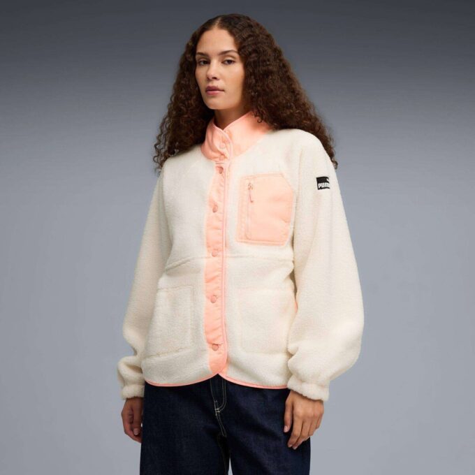 Polar Fleece Dame Sherpa Jakke