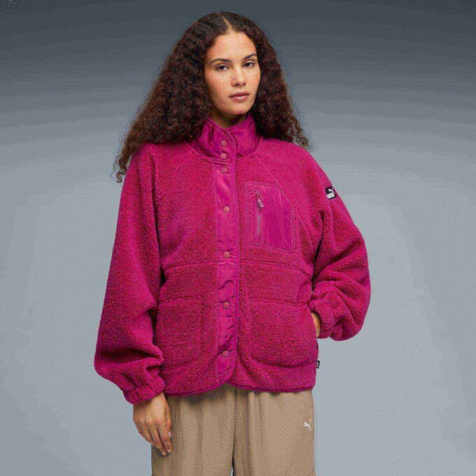 Polar Fleece Dame Sherpa Jakke