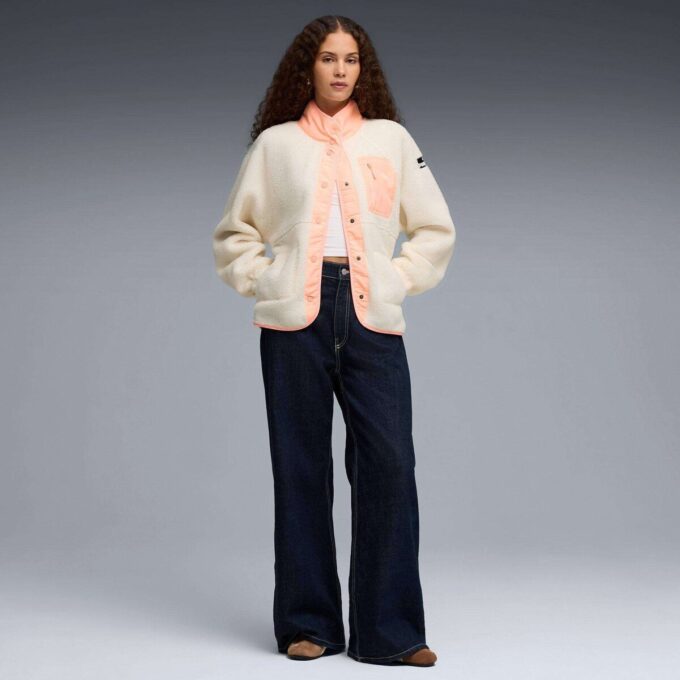 Polar Fleece Dame Sherpa Jakke