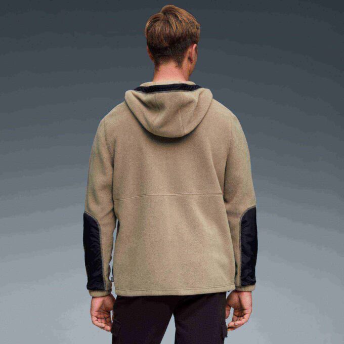 Polar Fleece Menn Hettegenser Fleece Isolert Jakke