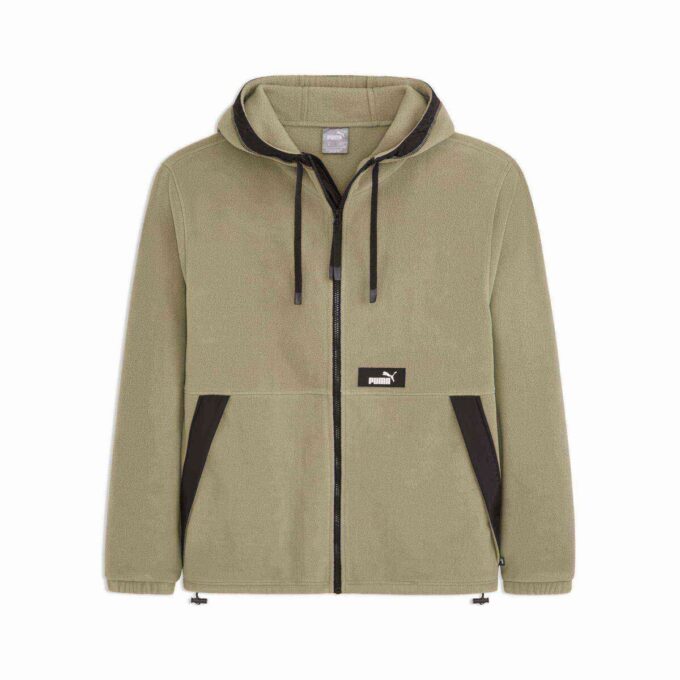 Polar Fleece Menn Hettegenser Fleece Isolert Jakke