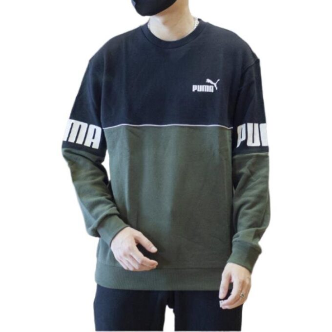 Power Colorblock-genser «Svart»