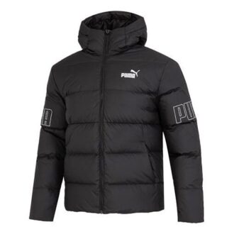 Power Hooded Down Puffer Jakke &laquo;Svart&raquo;
