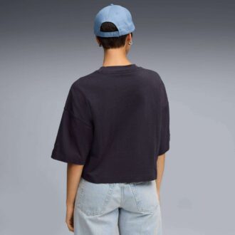 Premium Essentials Dame Overdimensjonert Graphic T-skjorte