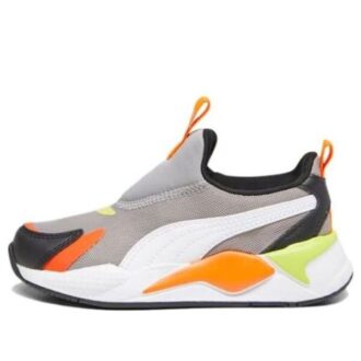 (PS) RS-X3 Slip-On «Betonggrå Rickie Orange»