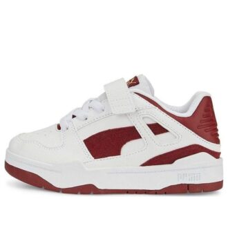 (PS) Slipstream Suede &laquo;Hvit Intens Rød&raquo;