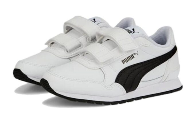 (PS) ST Runner v3 skinnsko &laquo;Hvite og svarte&raquo;