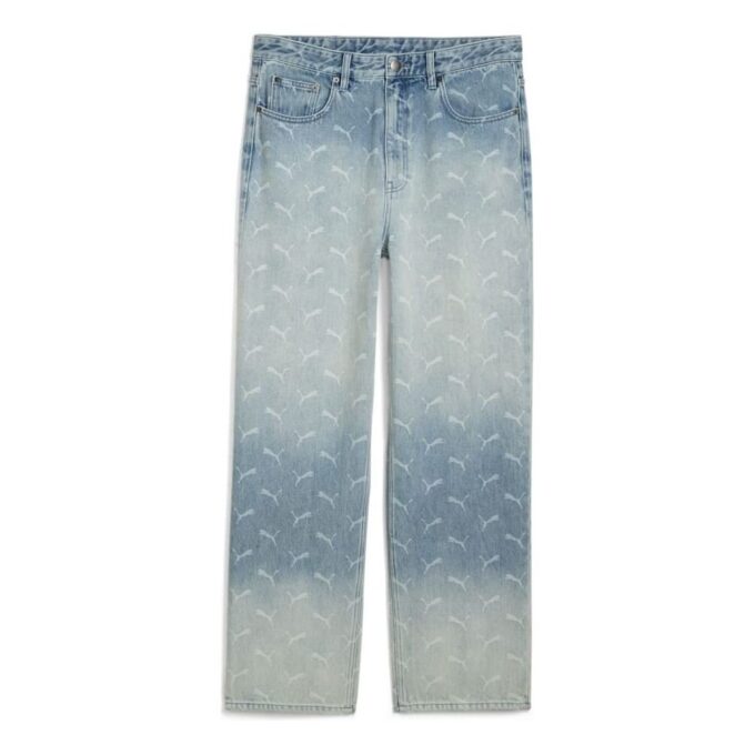 PUMA x A$AP ROCKY Laser Monogram Denim Jeans «Faded Denim AOP»