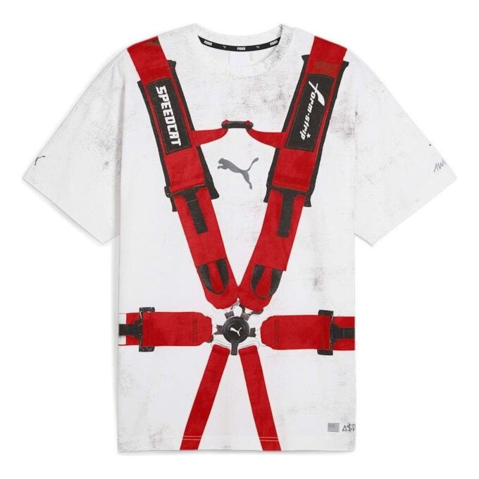 PUMA x A$AP ROCKY Seatbelt T-skjorte «Hvit Rød»