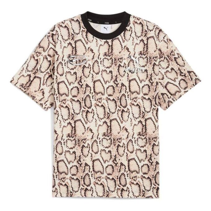 PUMA x A$AP ROCKY slangeskinns-T-skjorte «Frosted Ivory AOP»