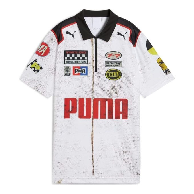PUMA x A$AP ROCKY Team Zip Poloskjorte «Hvit»