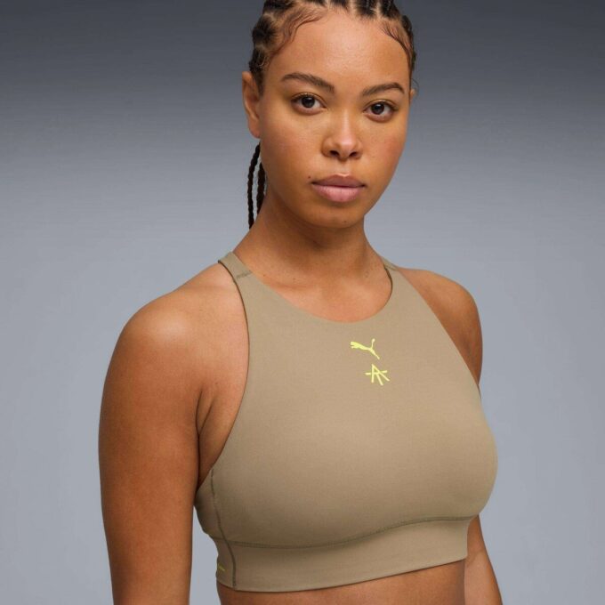 PUMA x ALEX TOUSSAINT Shapeluxe Dame Fukttransporterende, Mid Impact Sports-BH