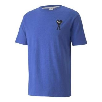 PUMA x AMI Graphic T-skjorte «Blå»