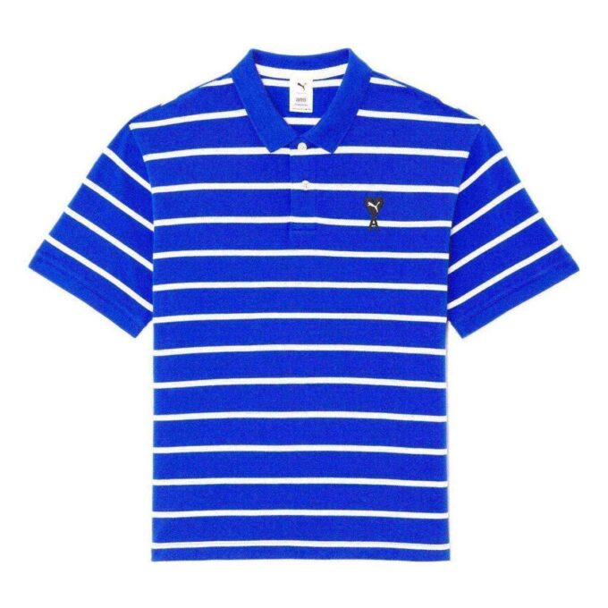 PUMA x AMI Kortermet Poloskjorte «Blå»