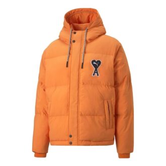 PUMA x AMI Pufferjakke «Oransje»