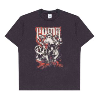 PUMA x ARIES Graphic T-skjorte «Svart»